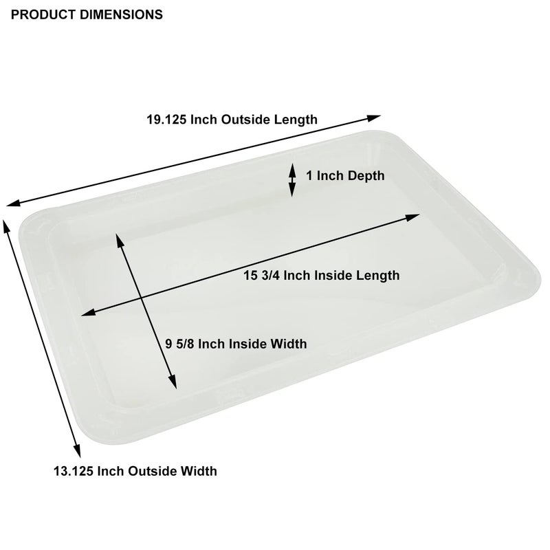 PetRageous 55142 Bone N Up Non-Slip Clear Plastic Dog Feeding Tray 19.125-Inch by 13.125-Inch for Dogs and Cats, White - Image 4